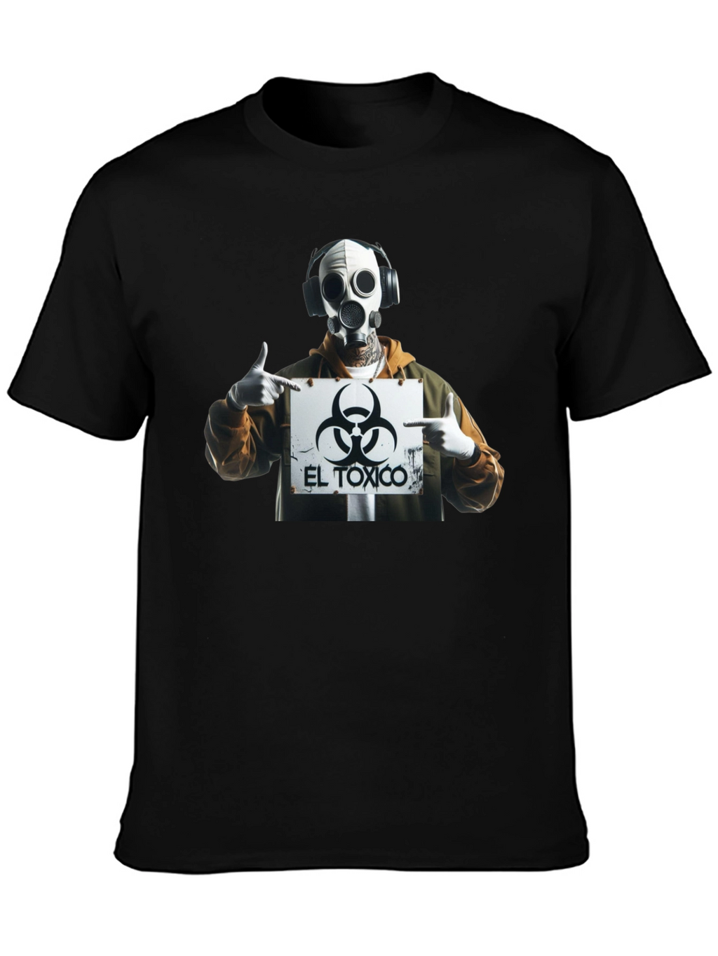 El Toxico Graphic Print Black T-Shirt