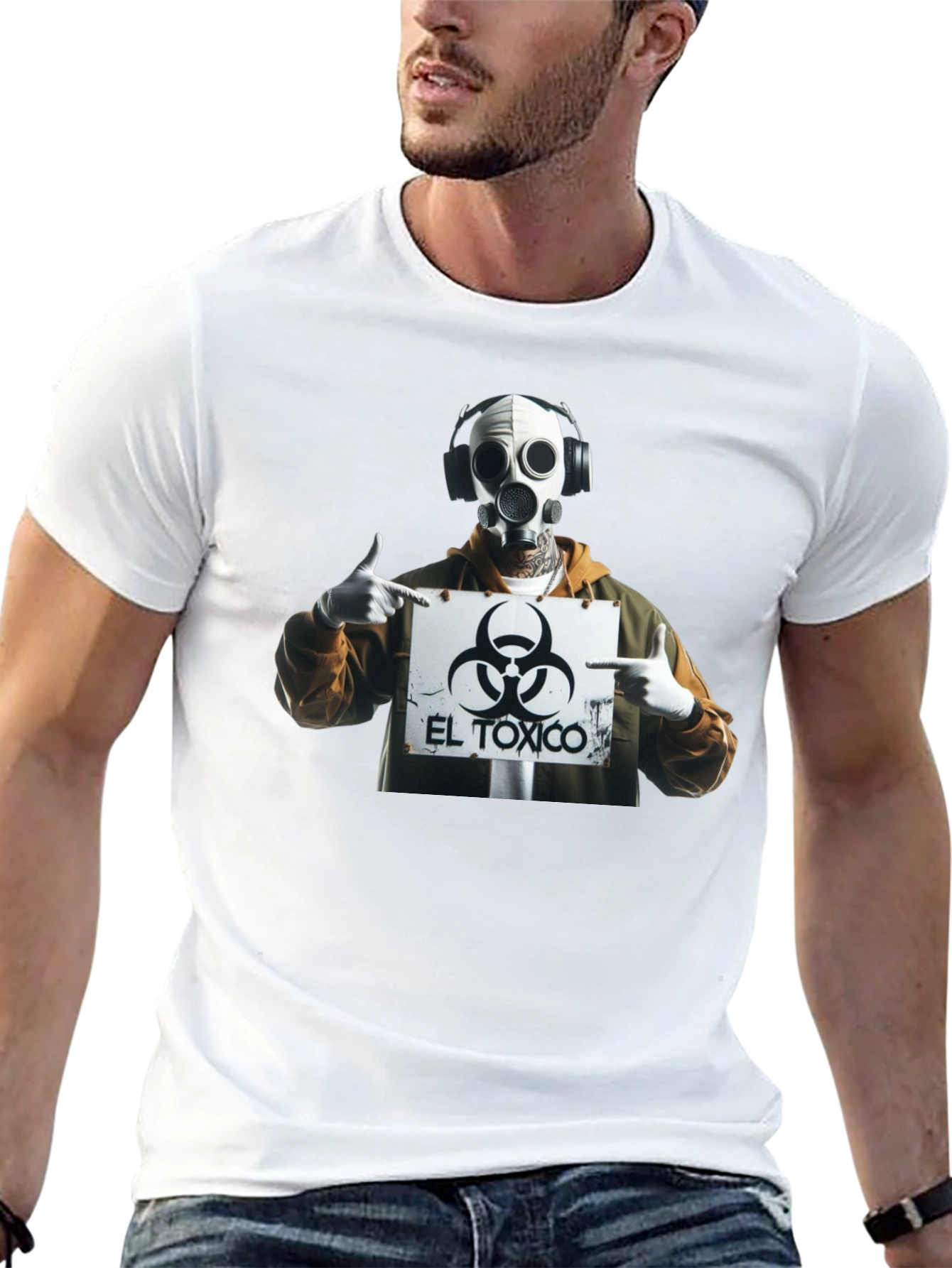 El Toxico Graphic Print Black T-Shirt