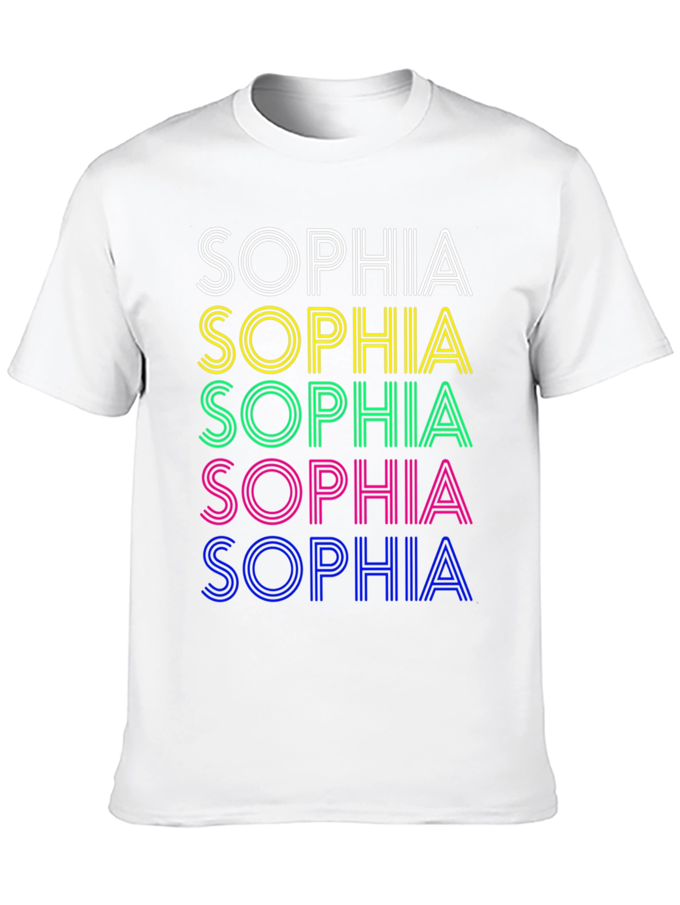 Retro Sophia T-Shirt - Personalized Name Design