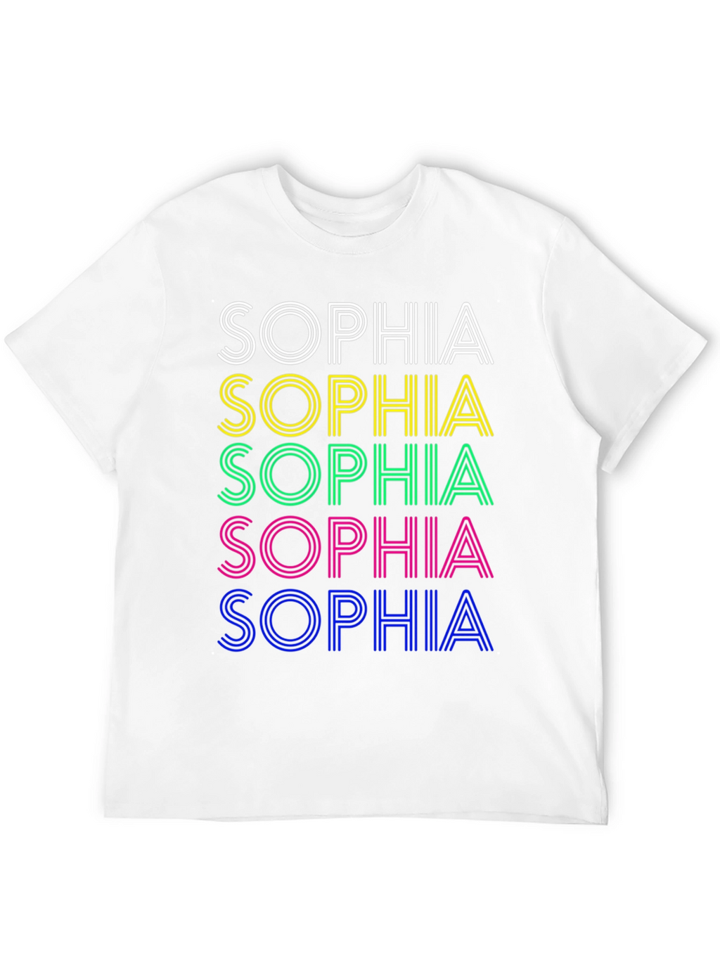 Retro Sophia T-Shirt - Personalized Name Design