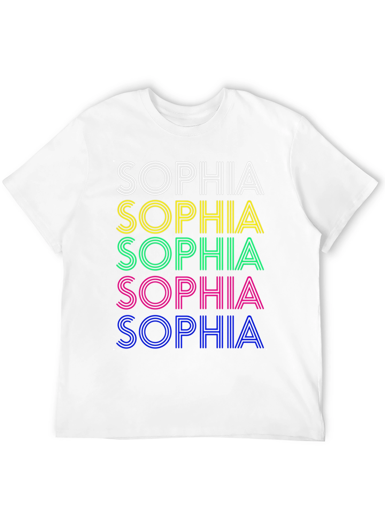 Retro Sophia T-Shirt - Personalized Name Design