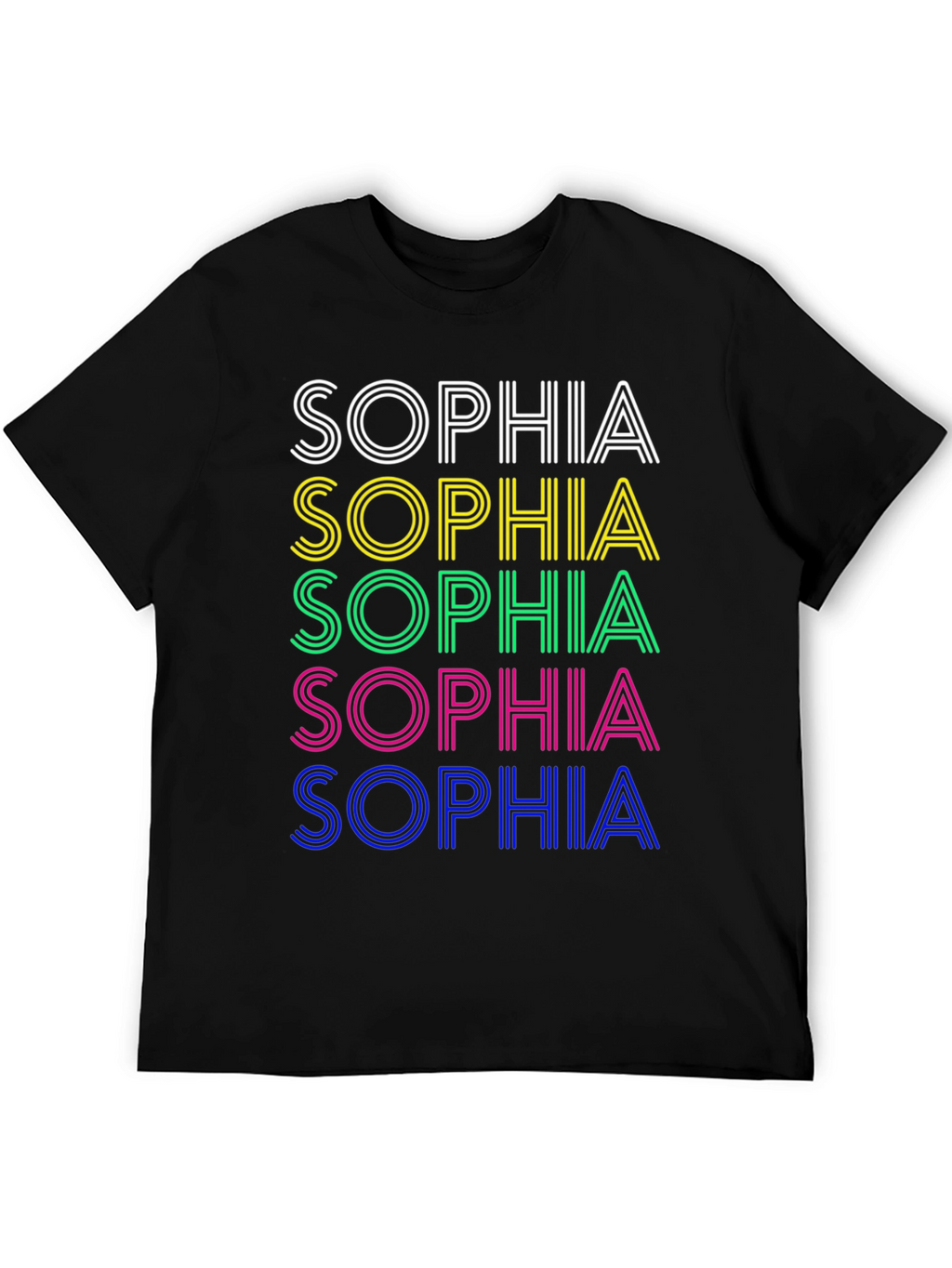 Retro Sophia T-Shirt - Personalized Name Design