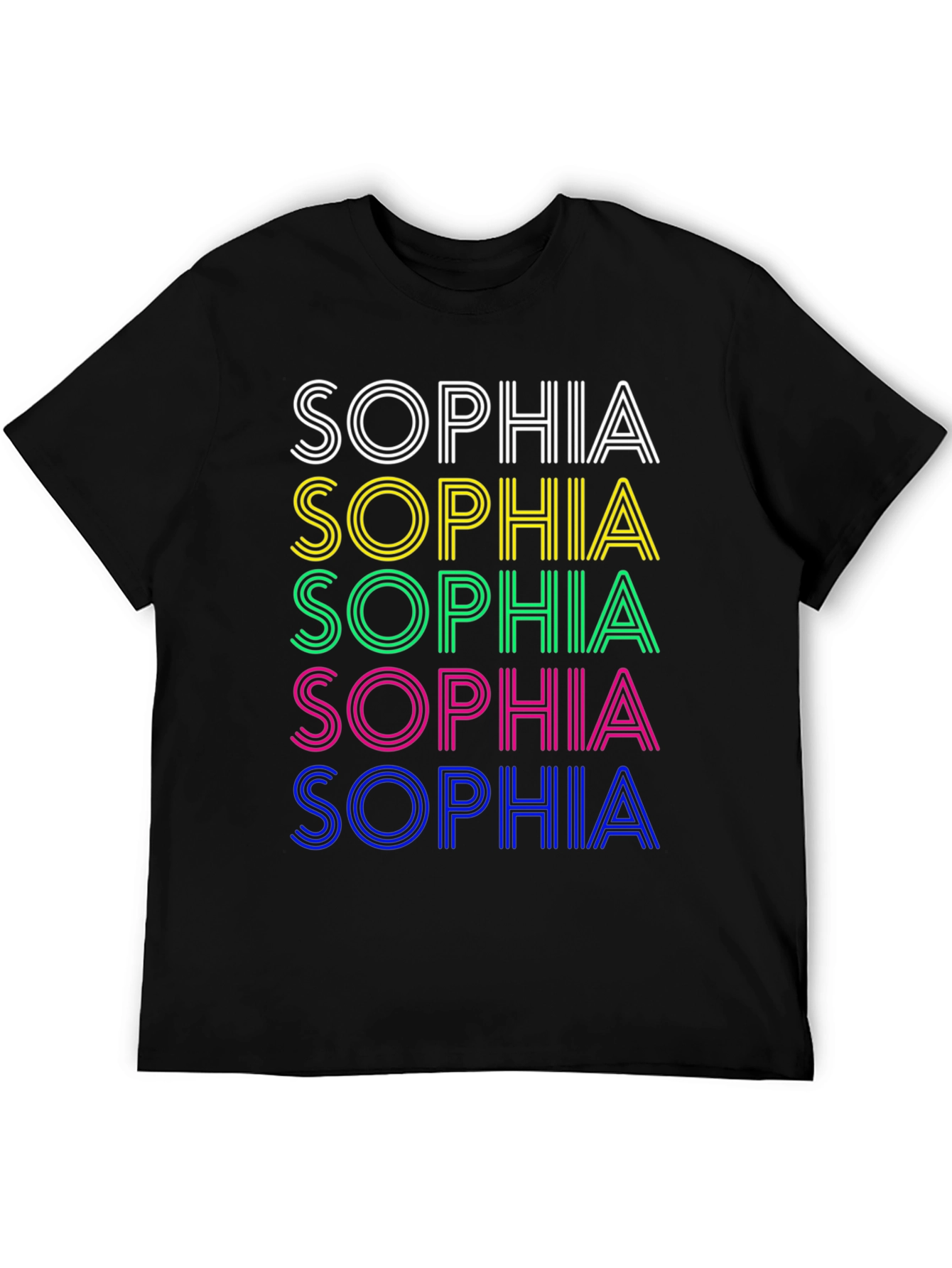 Retro Sophia T-Shirt - Personalized Name Design