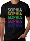 Retro Sophia T-Shirt - Personalized Name Design