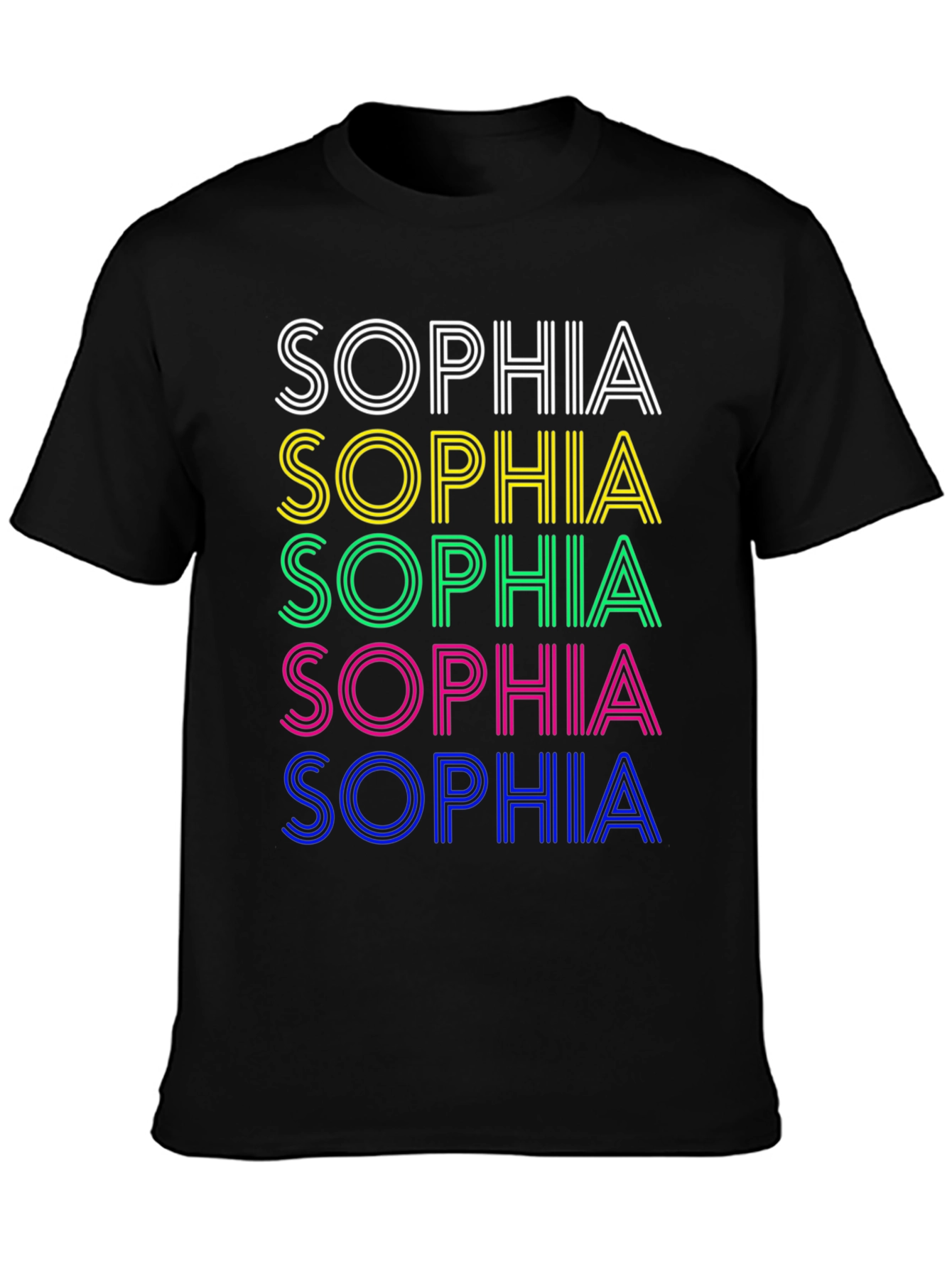 Retro Sophia T-Shirt - Personalized Name Design