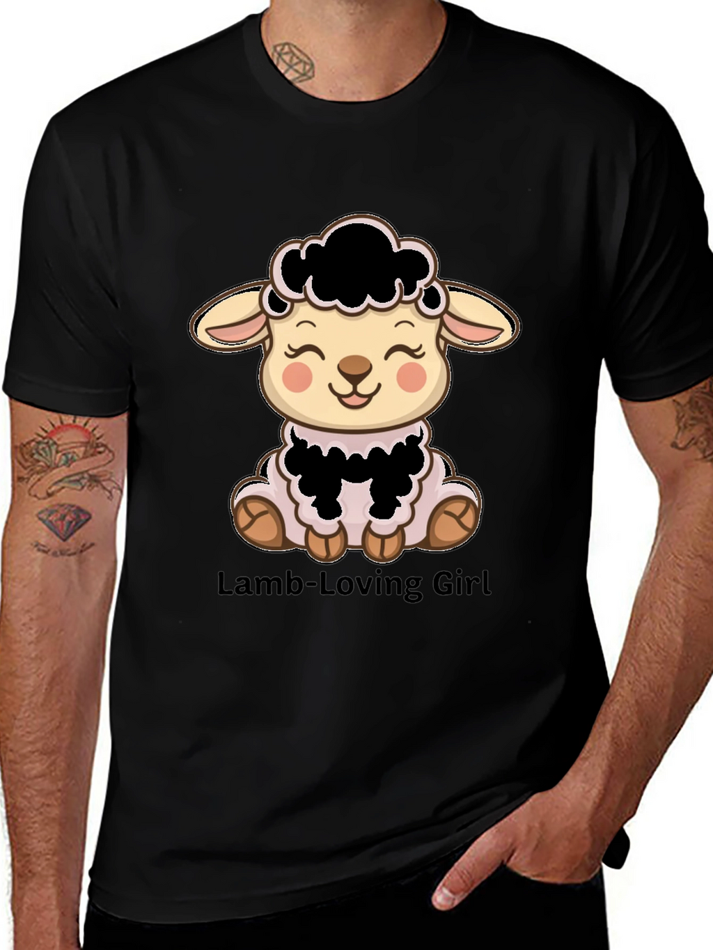 Cute Lamb T-Shirt - Lamb-Loving Girl