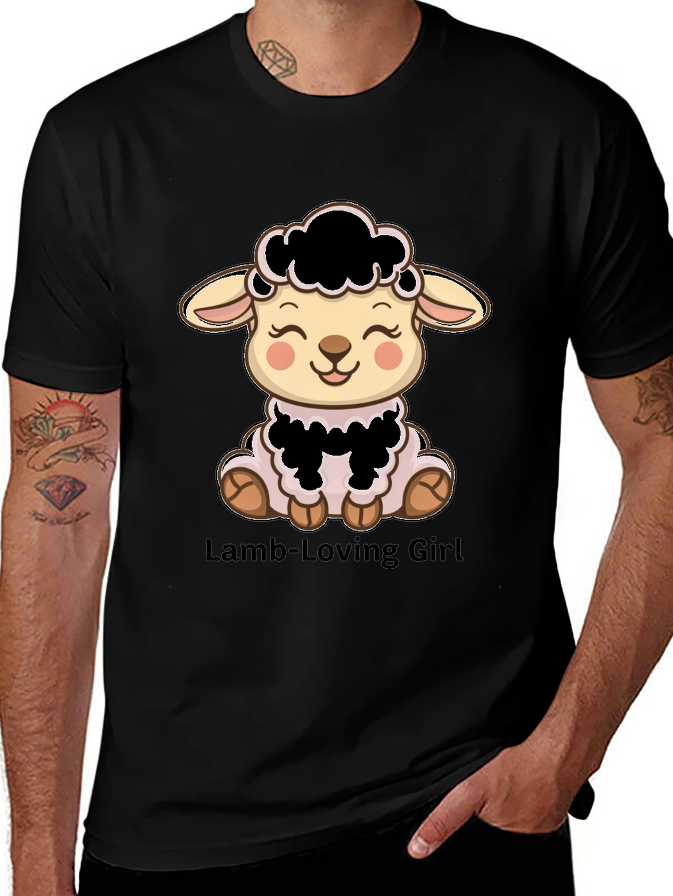Cute Lamb T-Shirt - Lamb-Loving Girl