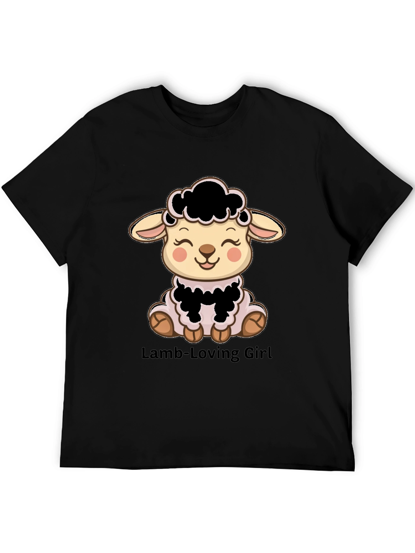 Cute Lamb T-Shirt - Lamb-Loving Girl