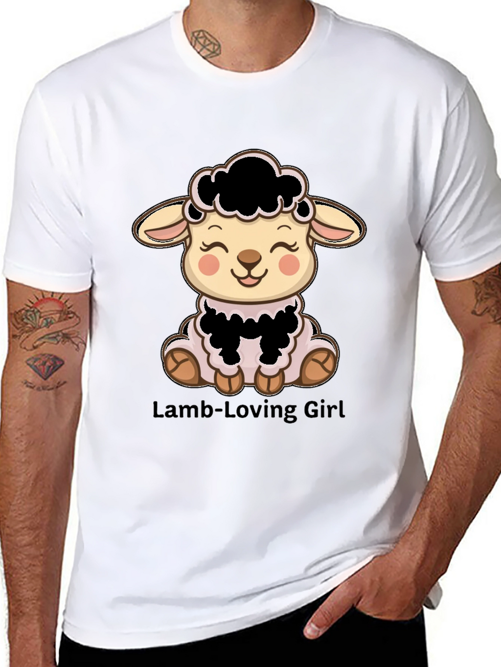 Cute Lamb T-Shirt - Lamb-Loving Girl