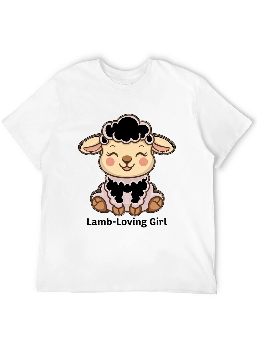 Cute Lamb T-Shirt - Lamb-Loving Girl