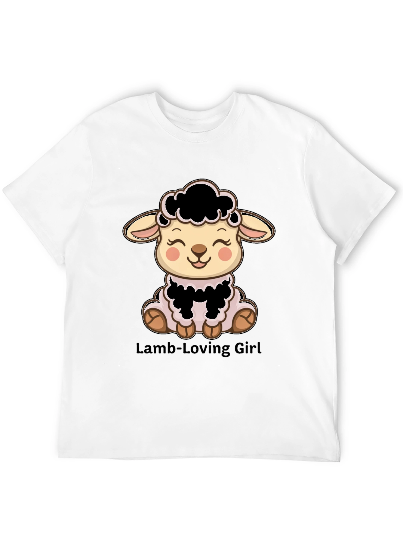Cute Lamb T-Shirt - Lamb-Loving Girl