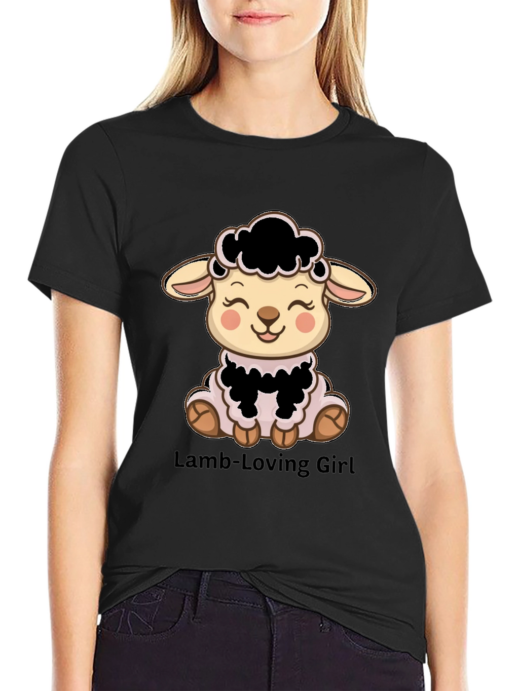 Cute Lamb T-Shirt - Lamb-Loving Girl