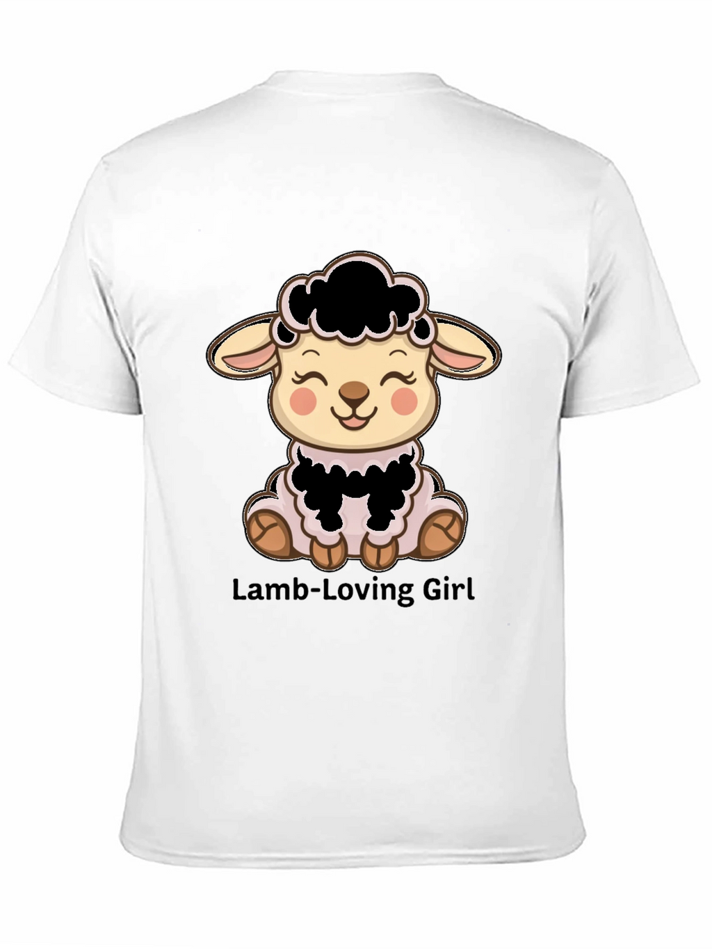 Cute Lamb T-Shirt - Lamb-Loving Girl