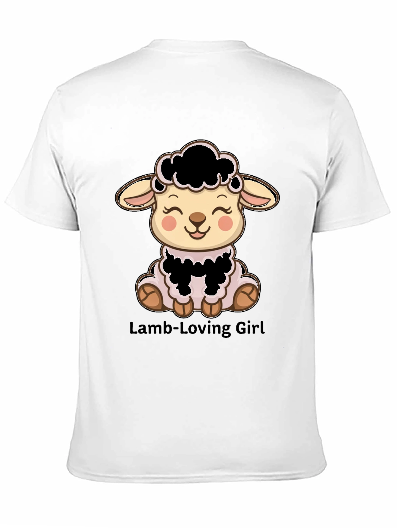 Cute Lamb T-Shirt - Lamb-Loving Girl