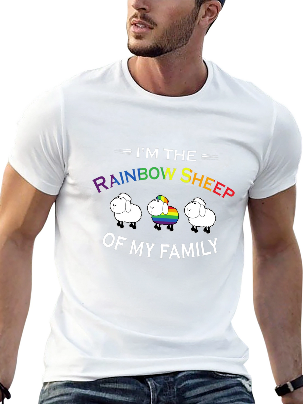 Rainbow Sheep LGBT Pride T-Shirt
