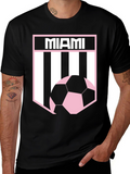 Miami Soccer Fan T-Shirt - Black