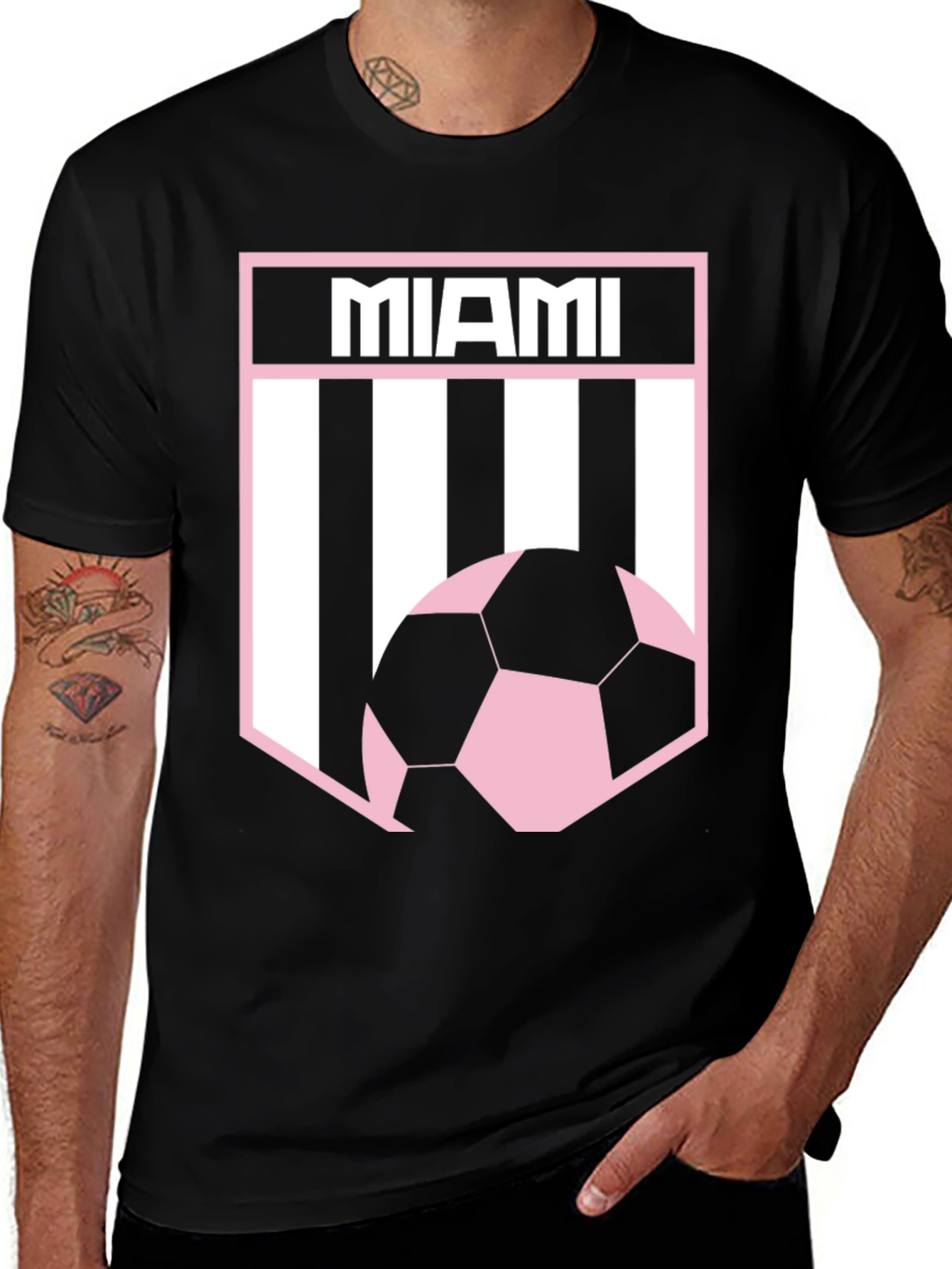 Miami Soccer Fan T-Shirt - Black