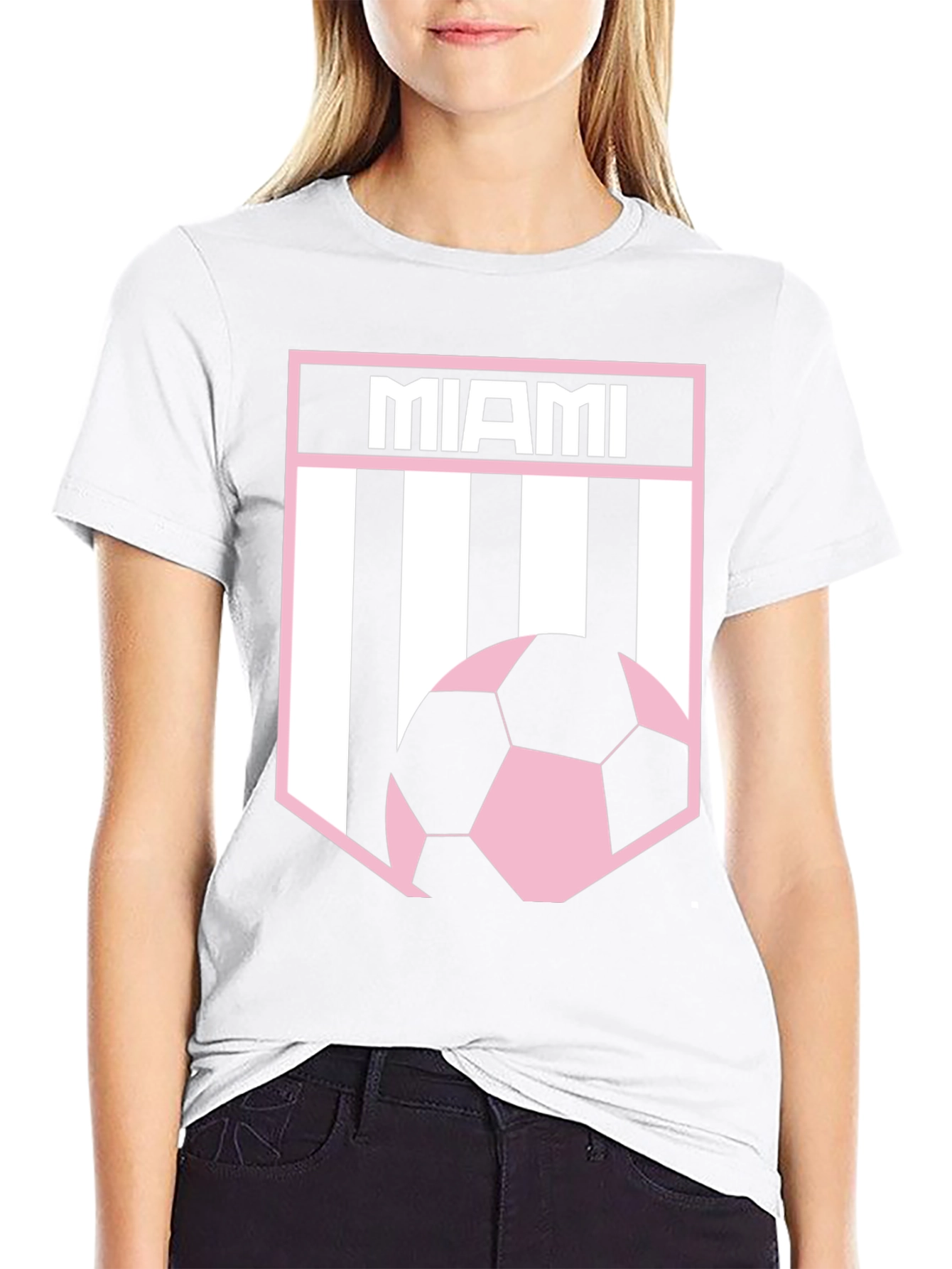 Miami Soccer Fan T-Shirt - Black