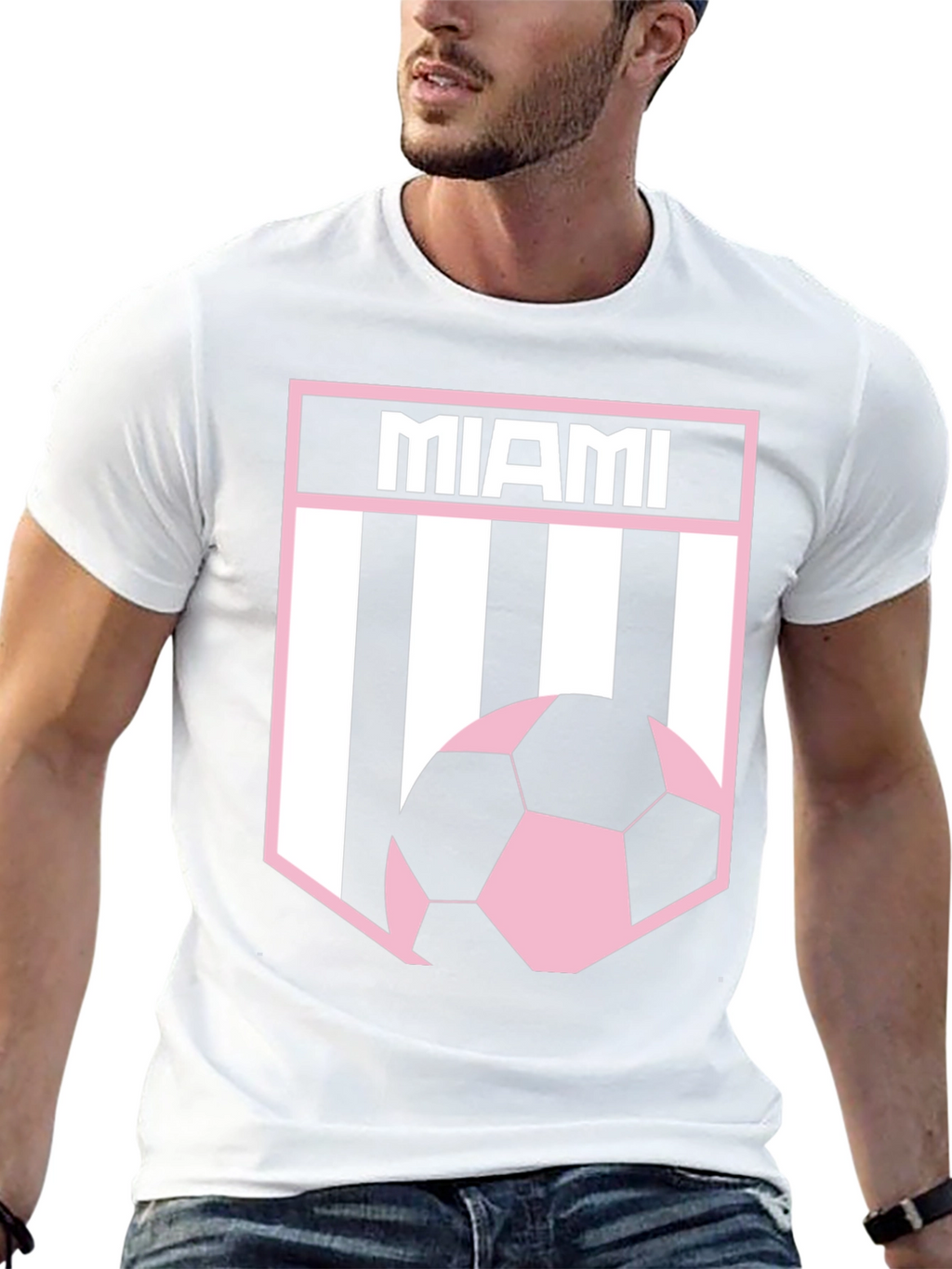 Miami Soccer Fan T-Shirt - Black