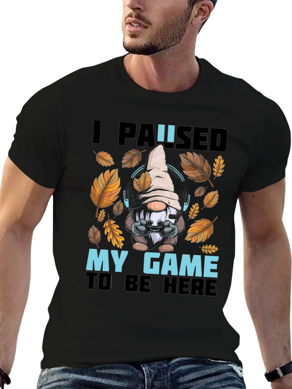 Gamer Gnome T-Shirt - I Paused My Game