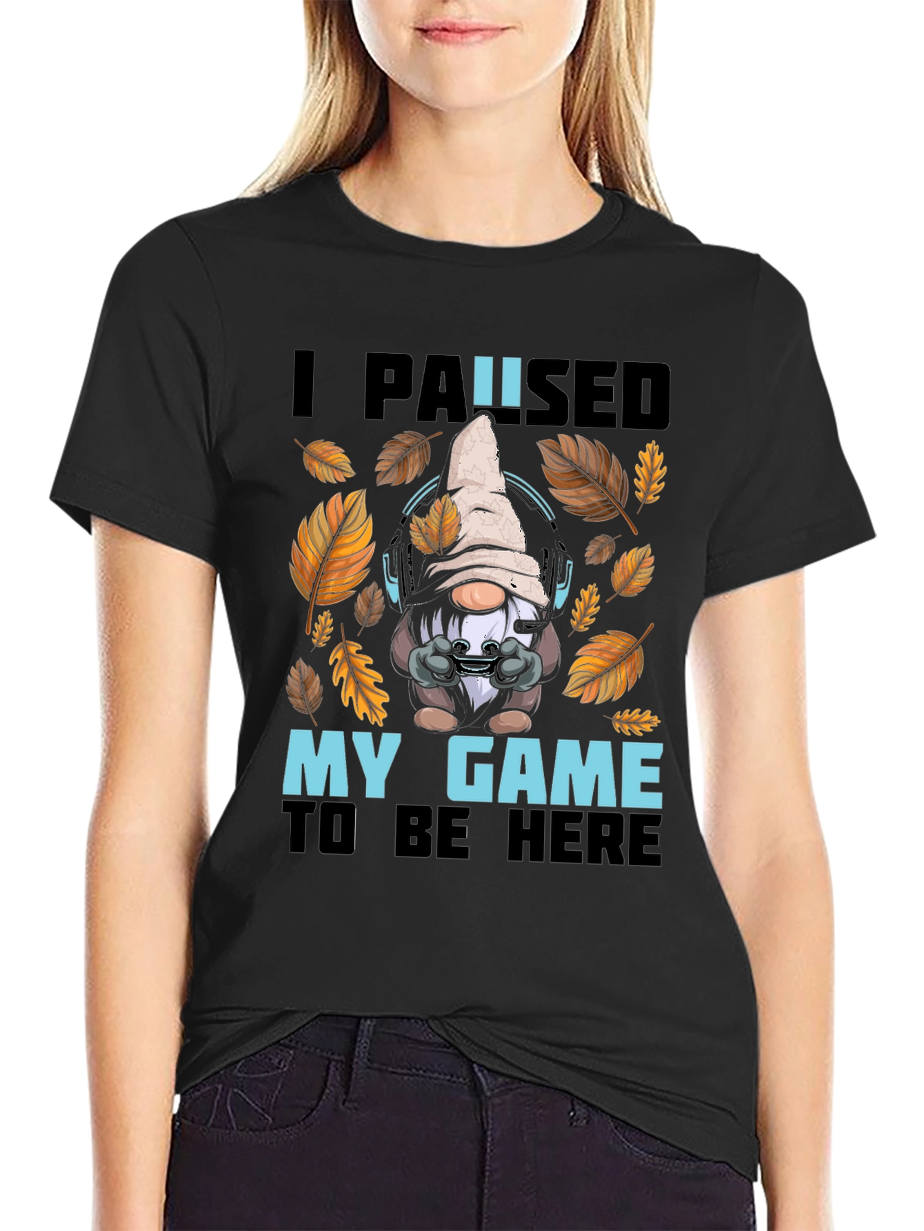 Gamer Gnome T-Shirt - I Paused My Game