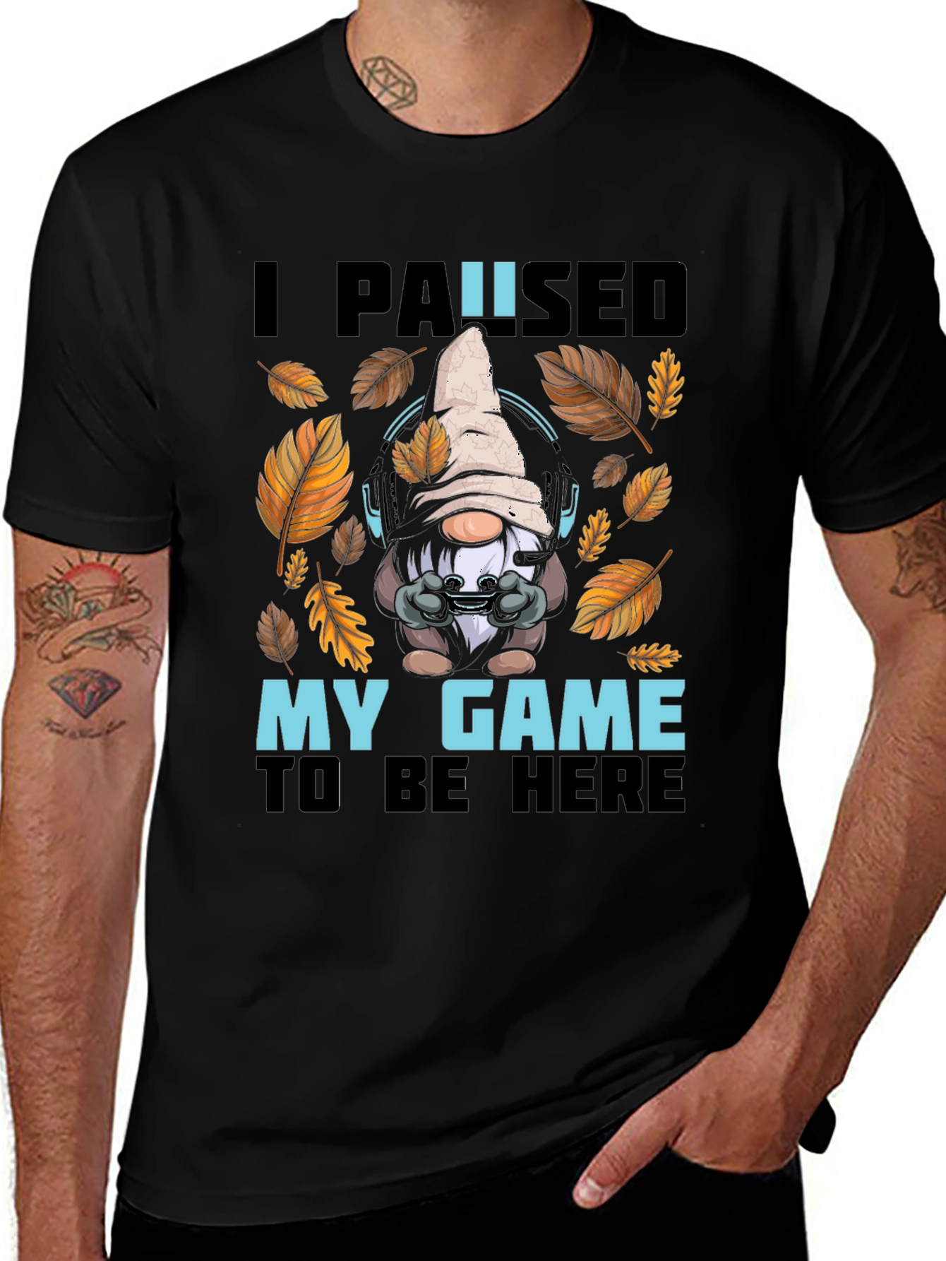 Gamer Gnome T-Shirt - I Paused My Game