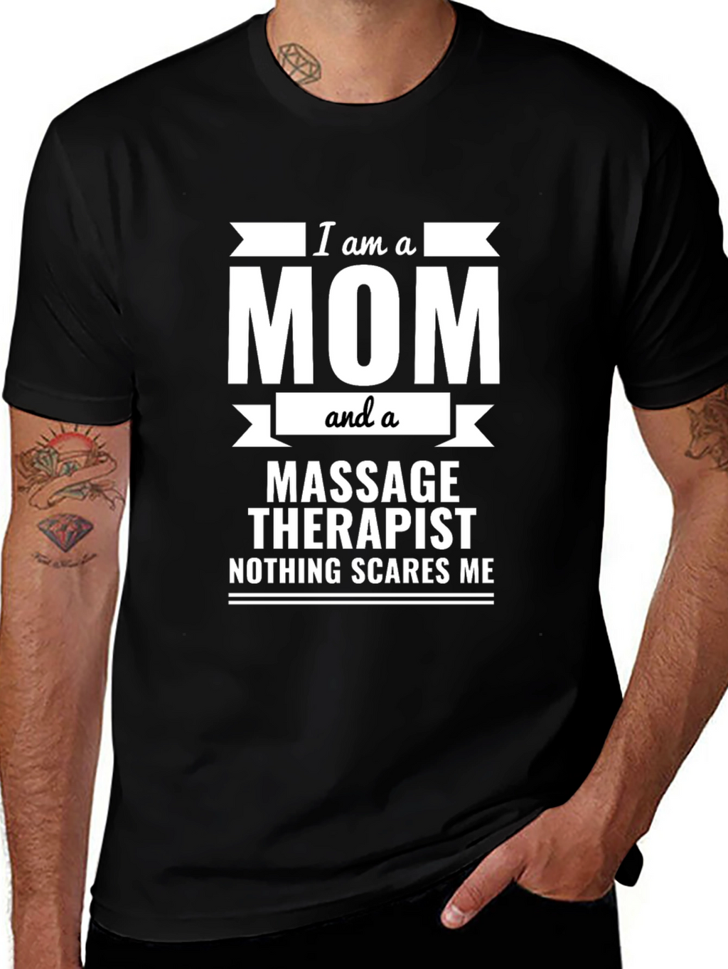 Mom & Massage Therapist Graphic Tee