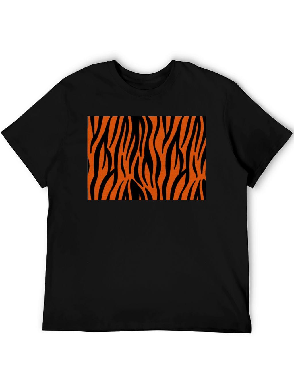 Tiger Stripe Graphic Black T-Shirt