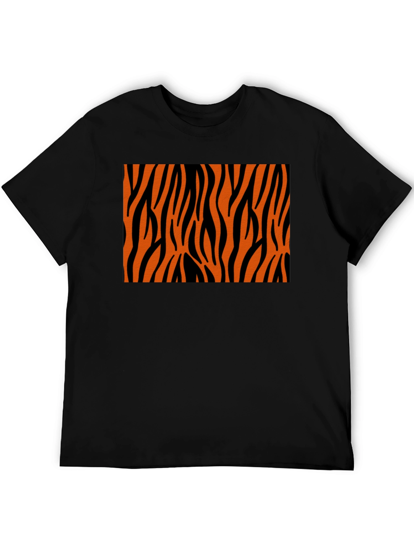 Tiger Stripe Graphic Black T-Shirt