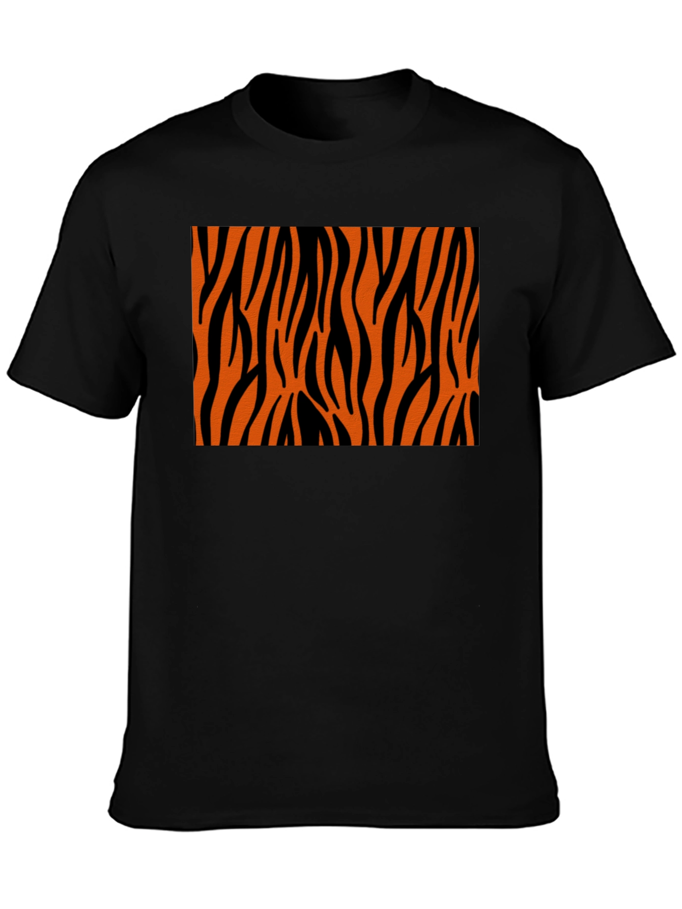 Tiger Stripe Graphic Black T-Shirt
