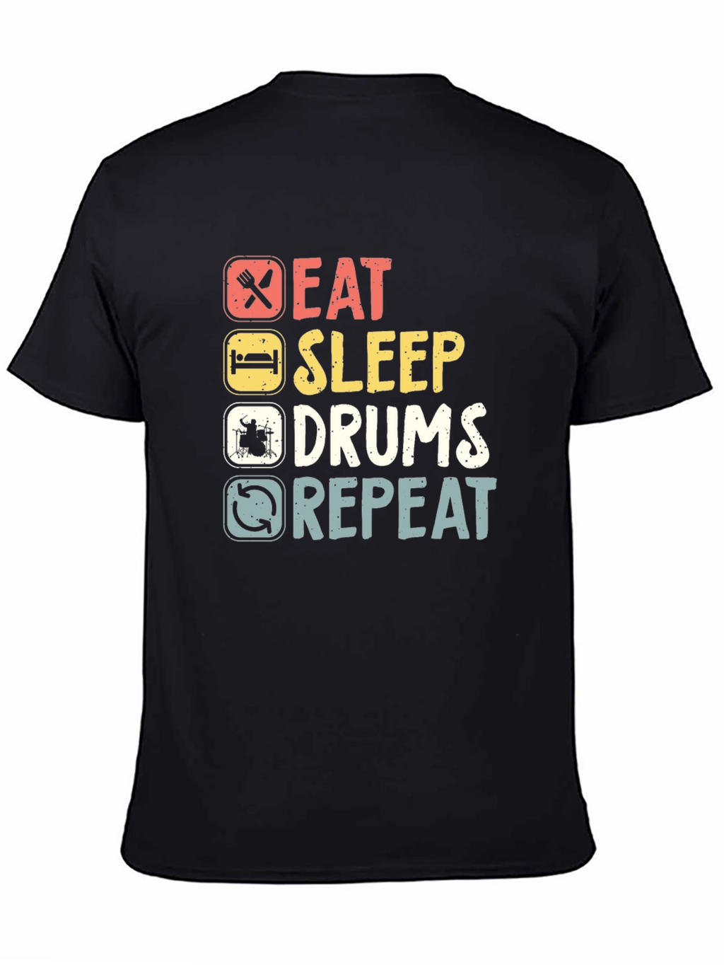 Eat Sleep Drums Repeat Graphic Tee