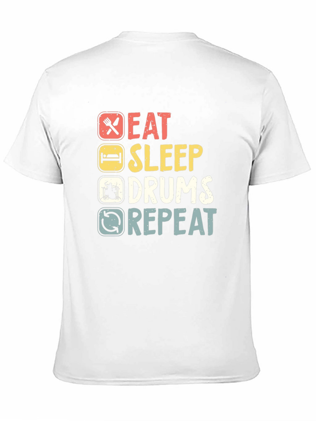 Eat Sleep Drums Repeat Graphic Tee