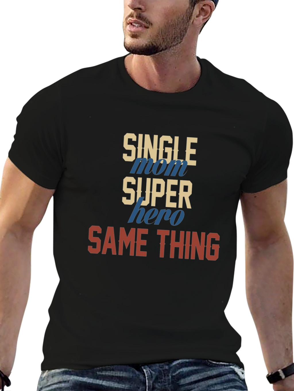 Single Mom Super Hero T-Shirt