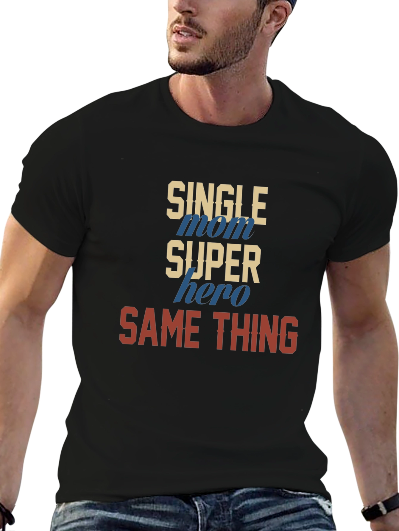 Single Mom Super Hero T-Shirt