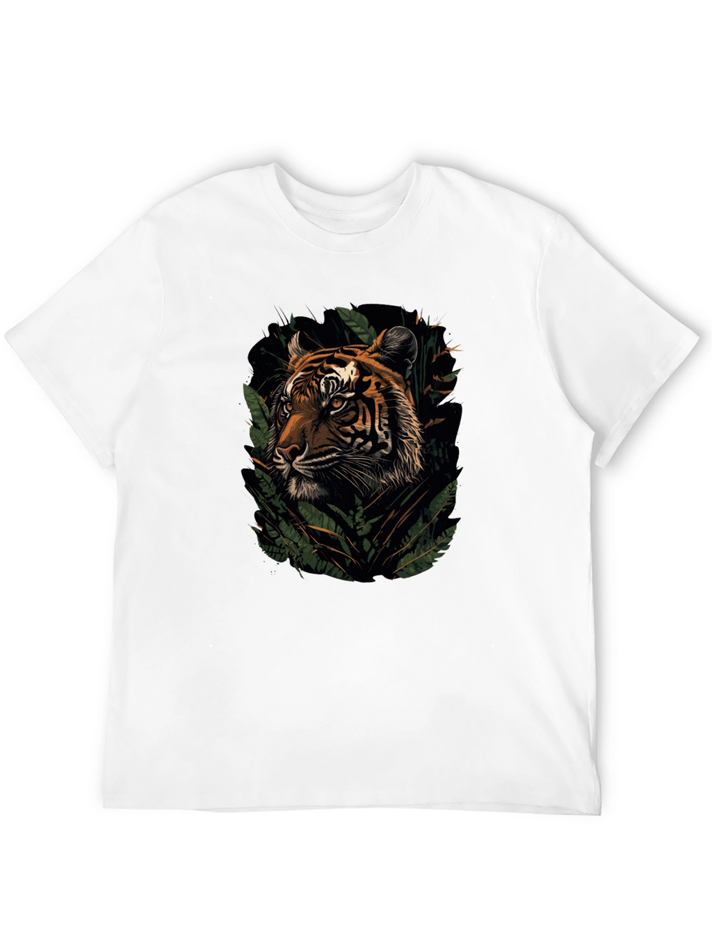 Tiger Graphic Black T-Shirt | Jungle Cat Tee