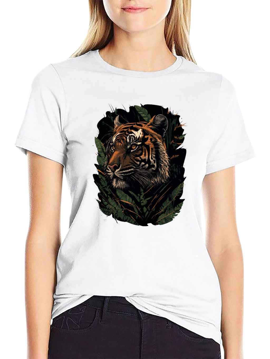 Tiger Graphic Black T-Shirt | Jungle Cat Tee