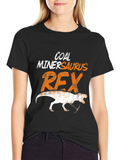 Coal Miner Saurus Rex T-Shirt