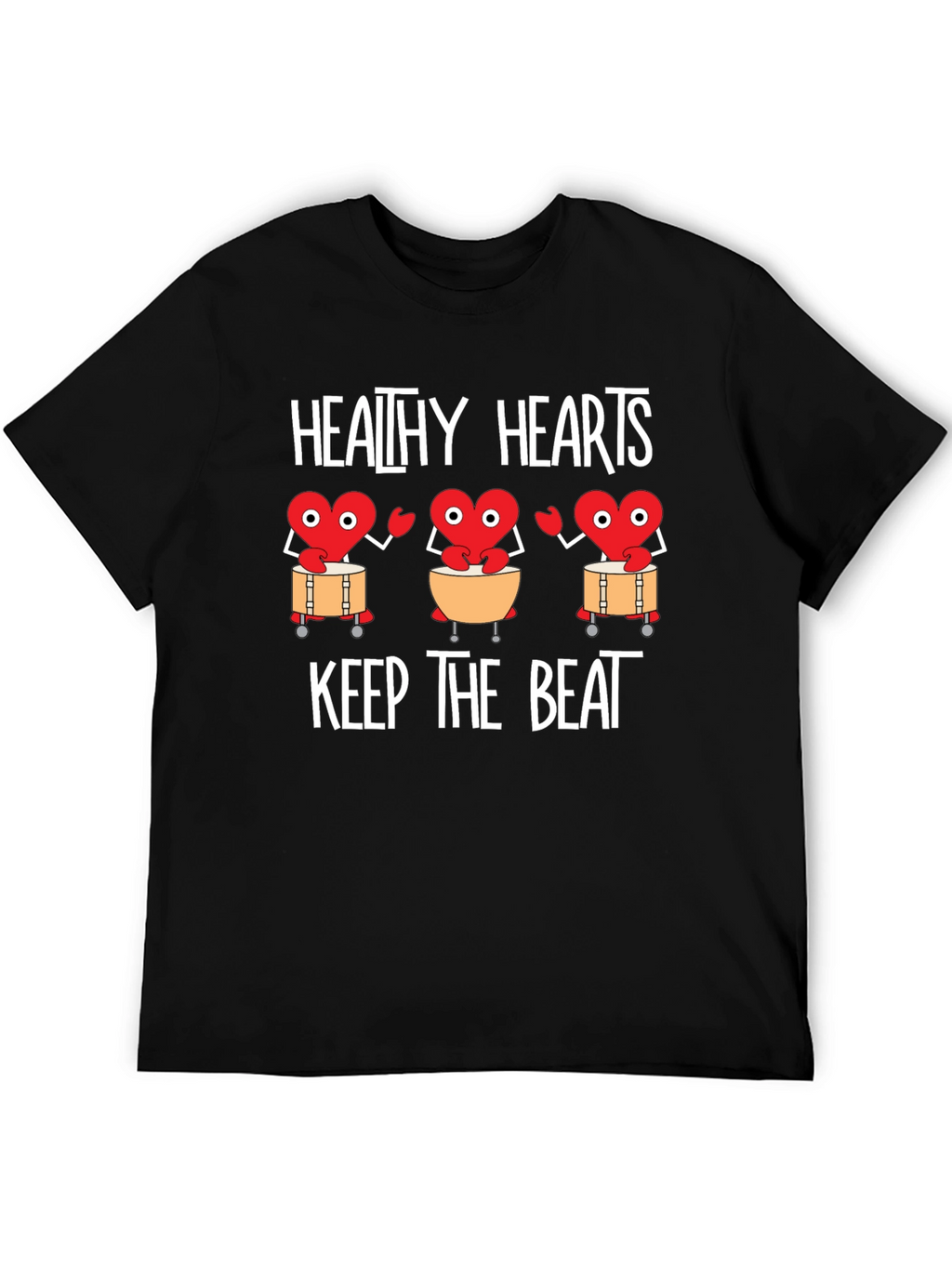 Healthy Hearts Graphic Tee - Keep the Beat