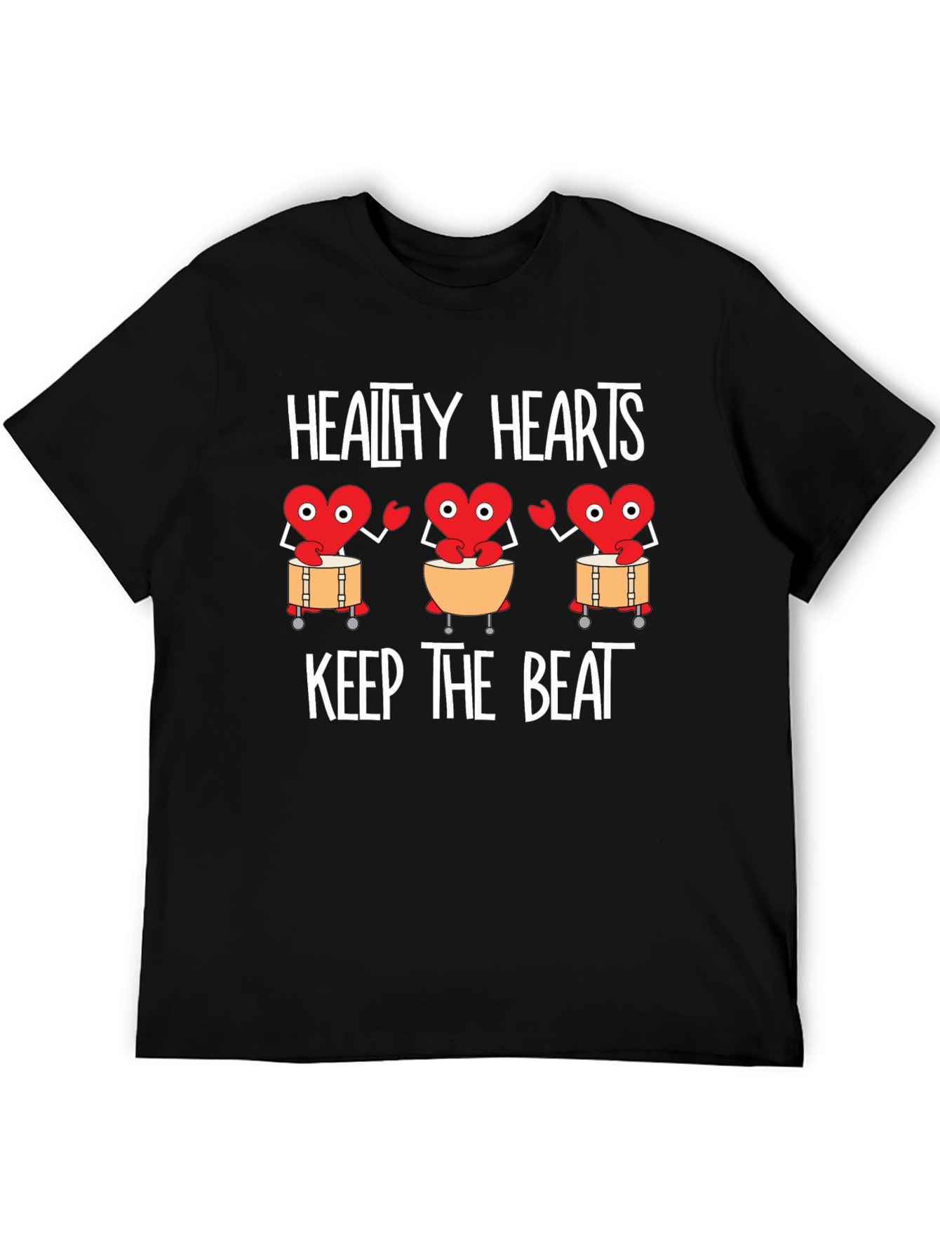 Healthy Hearts Graphic Tee - Keep the Beat