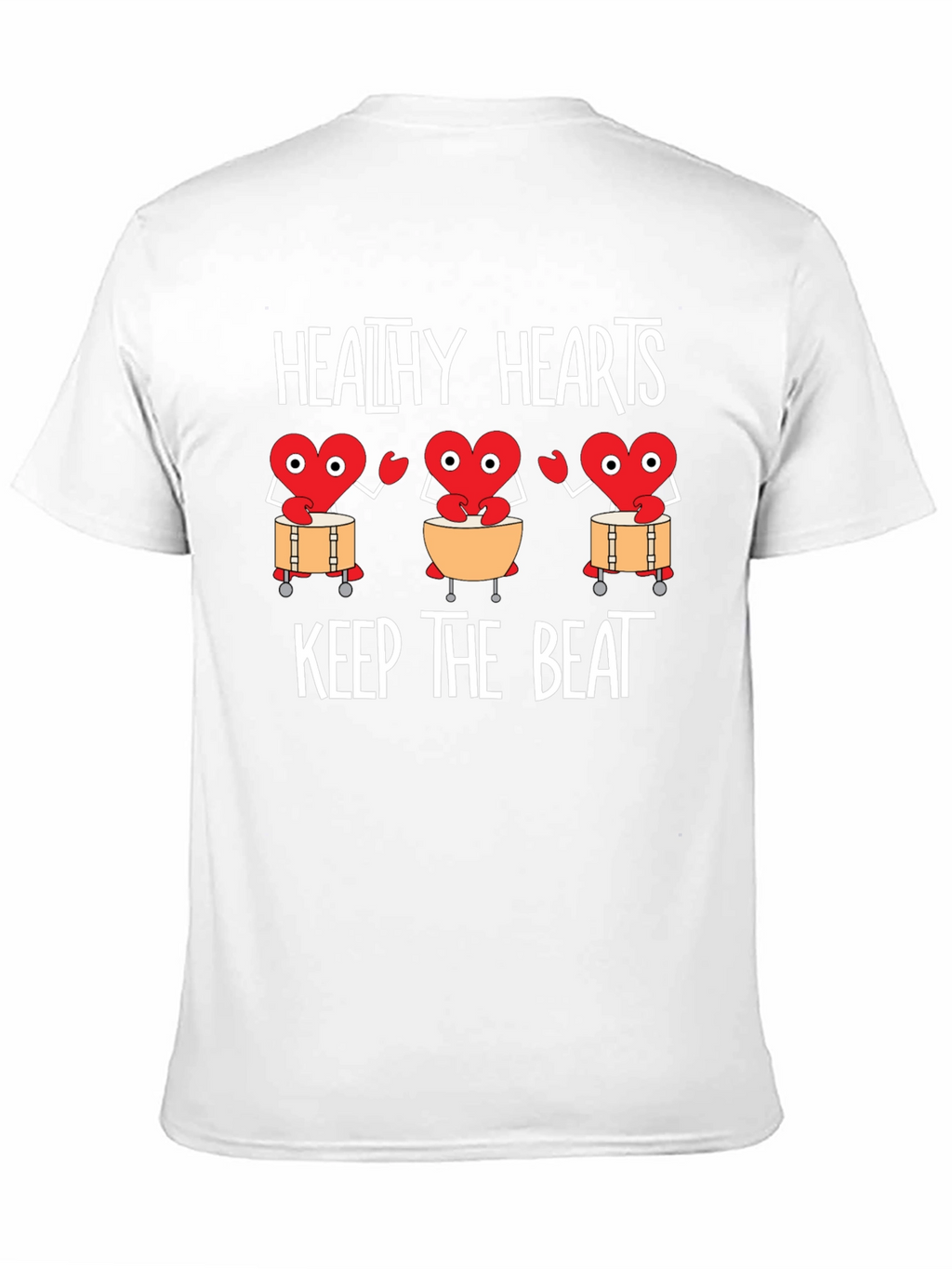 Healthy Hearts Graphic Tee - Keep the Beat