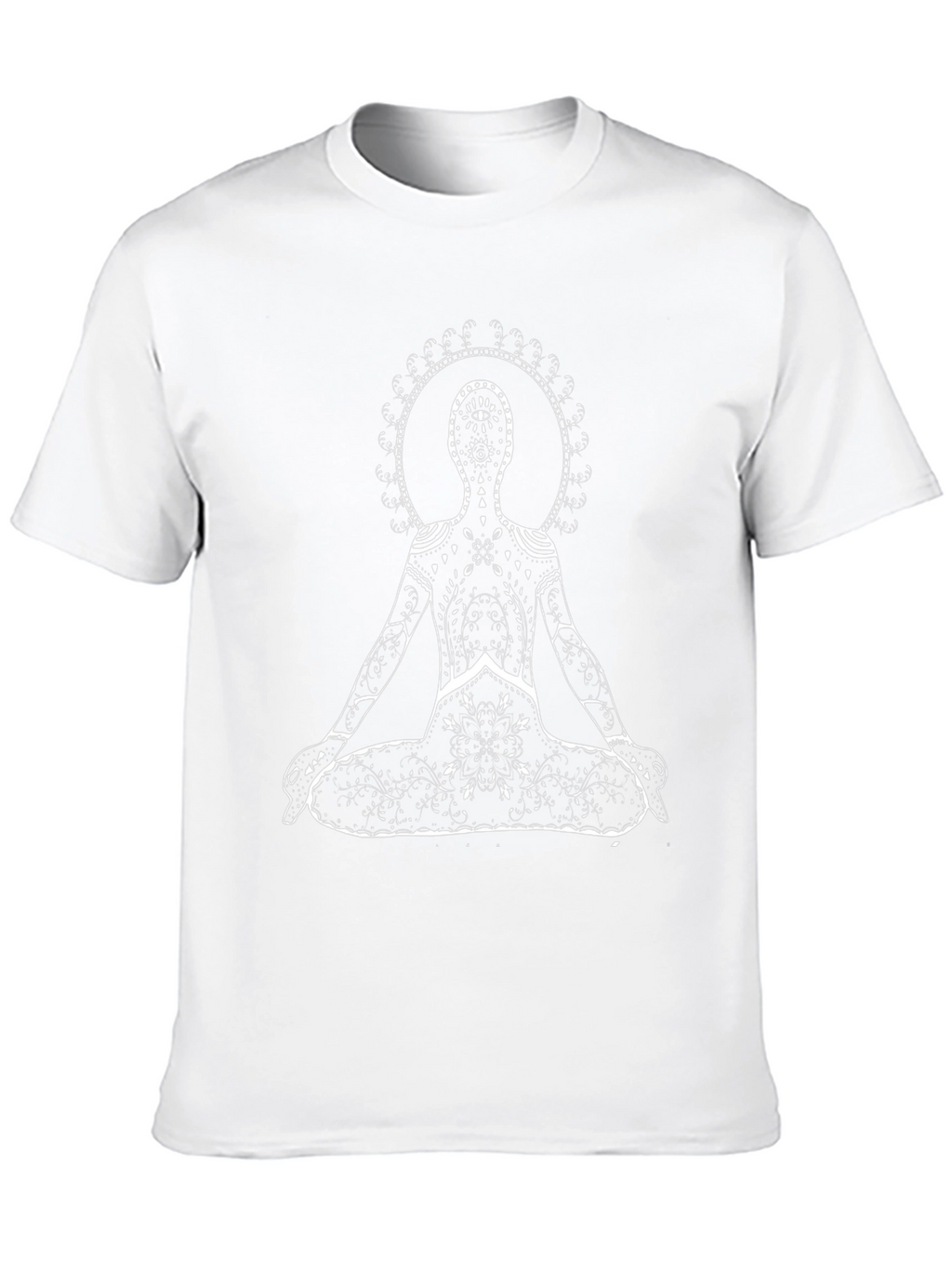 Yoga Mandala Graphic Tee - Black