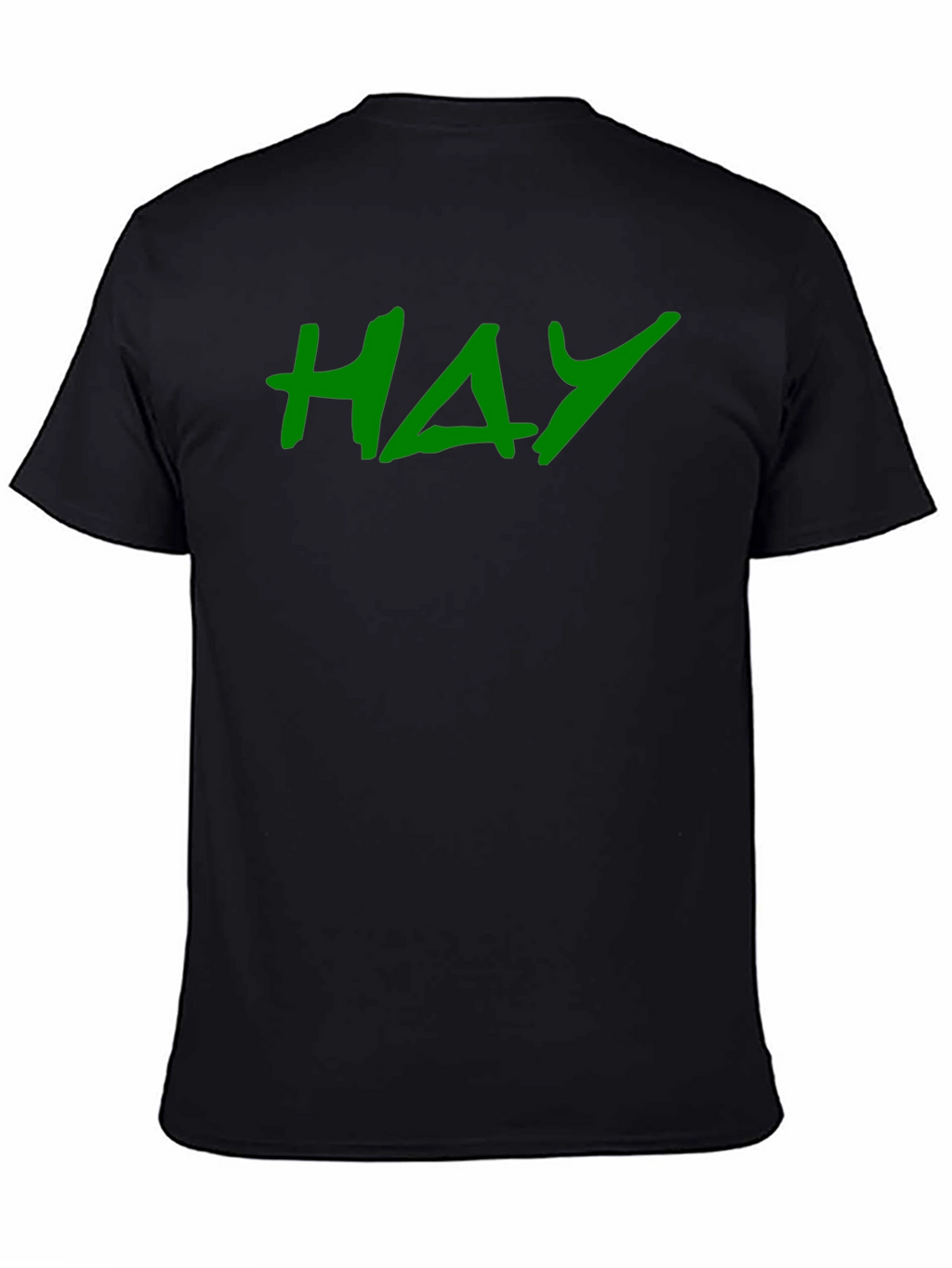 HAY Green Graphic Black T-Shirt