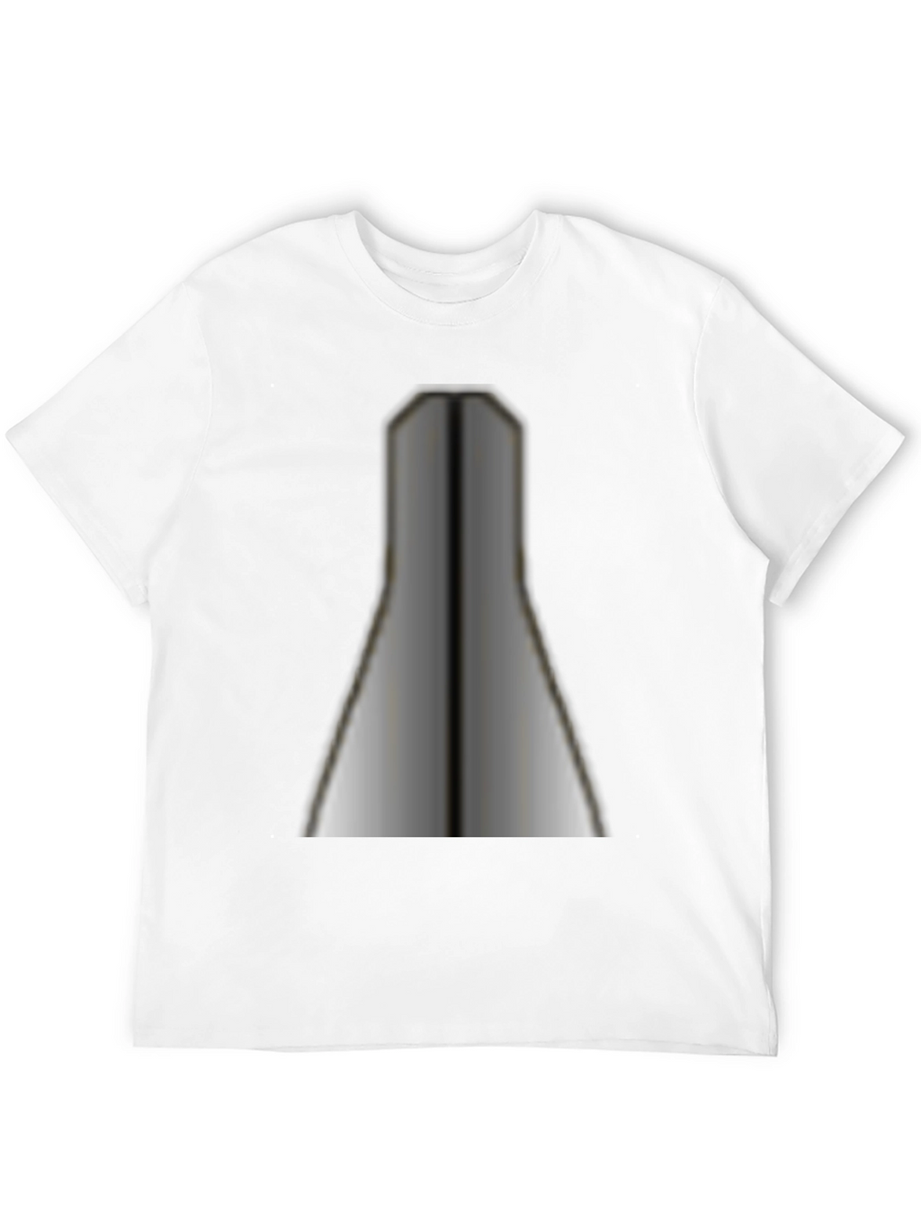 Unique Geometric Silver Print Black T-Shirt