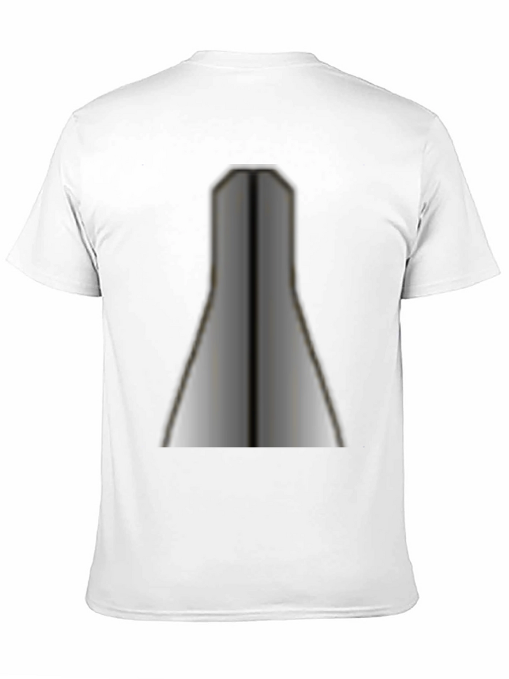 Unique Geometric Silver Print Black T-Shirt