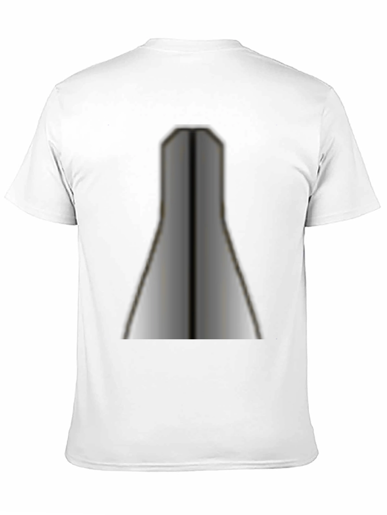 Unique Geometric Silver Print Black T-Shirt