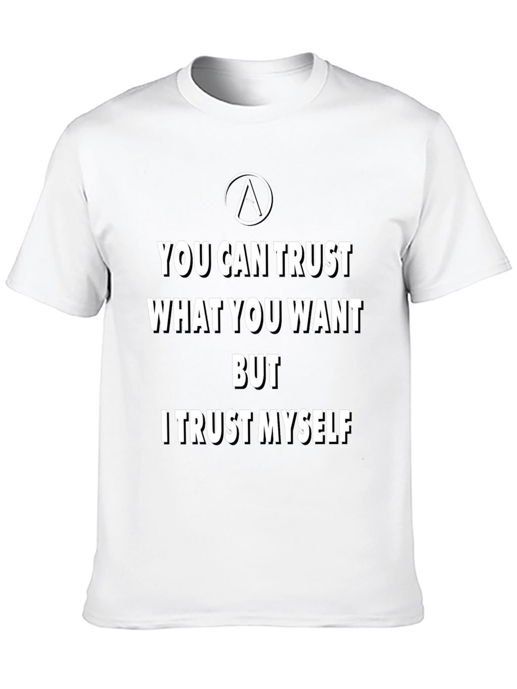 Trust Yourself Black Graphic Tee