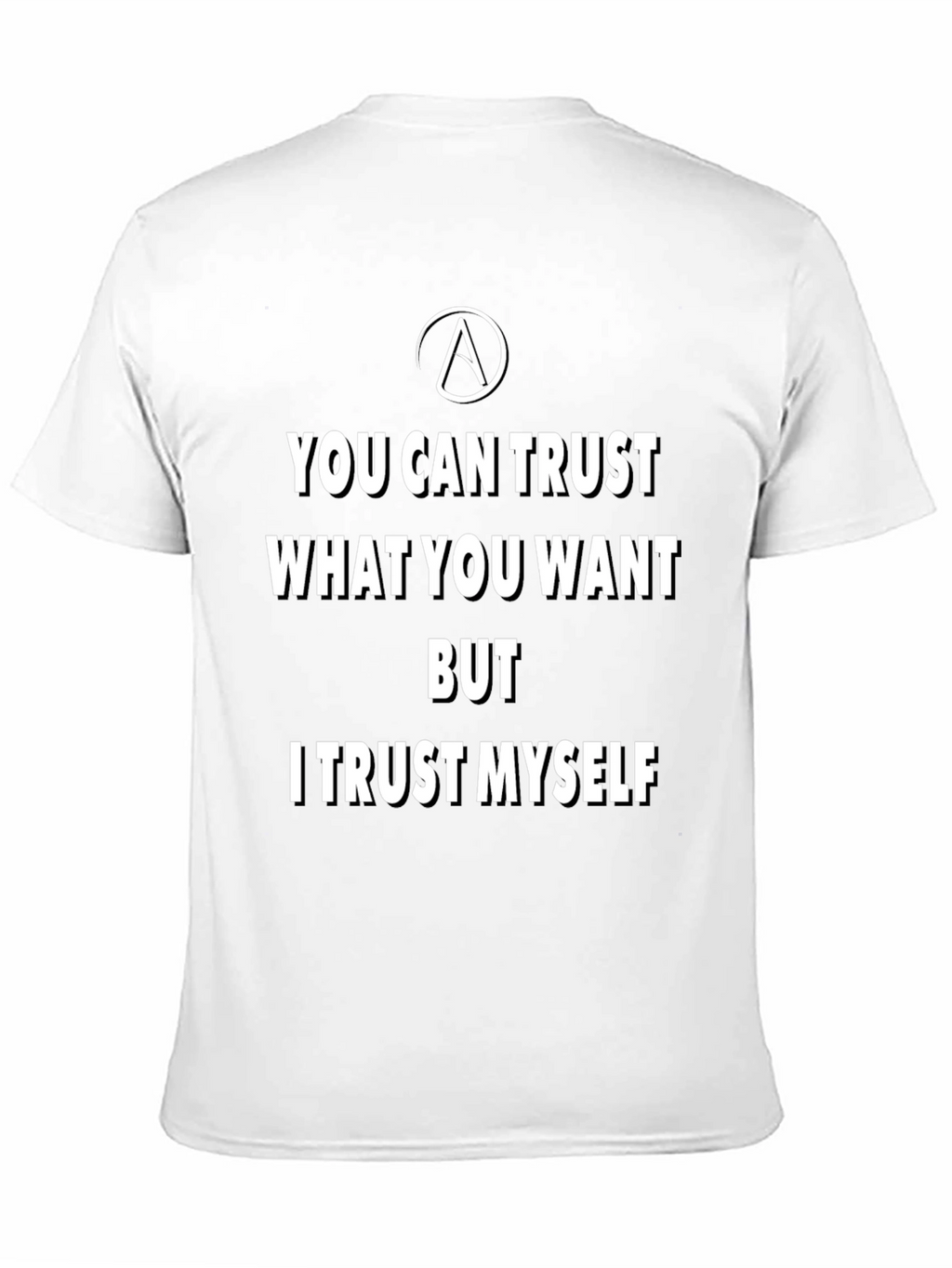 Trust Yourself Black Graphic Tee