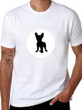 I Love My Frenchie Graphic Tee - Black