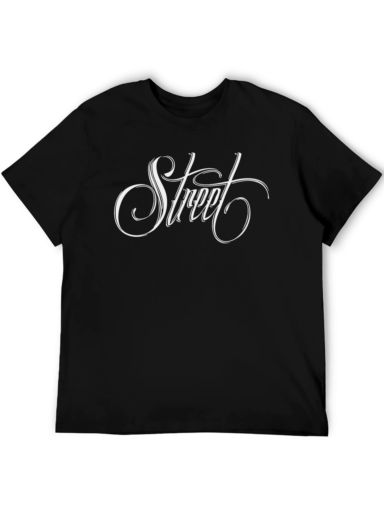Street Style Black Graphic Tee