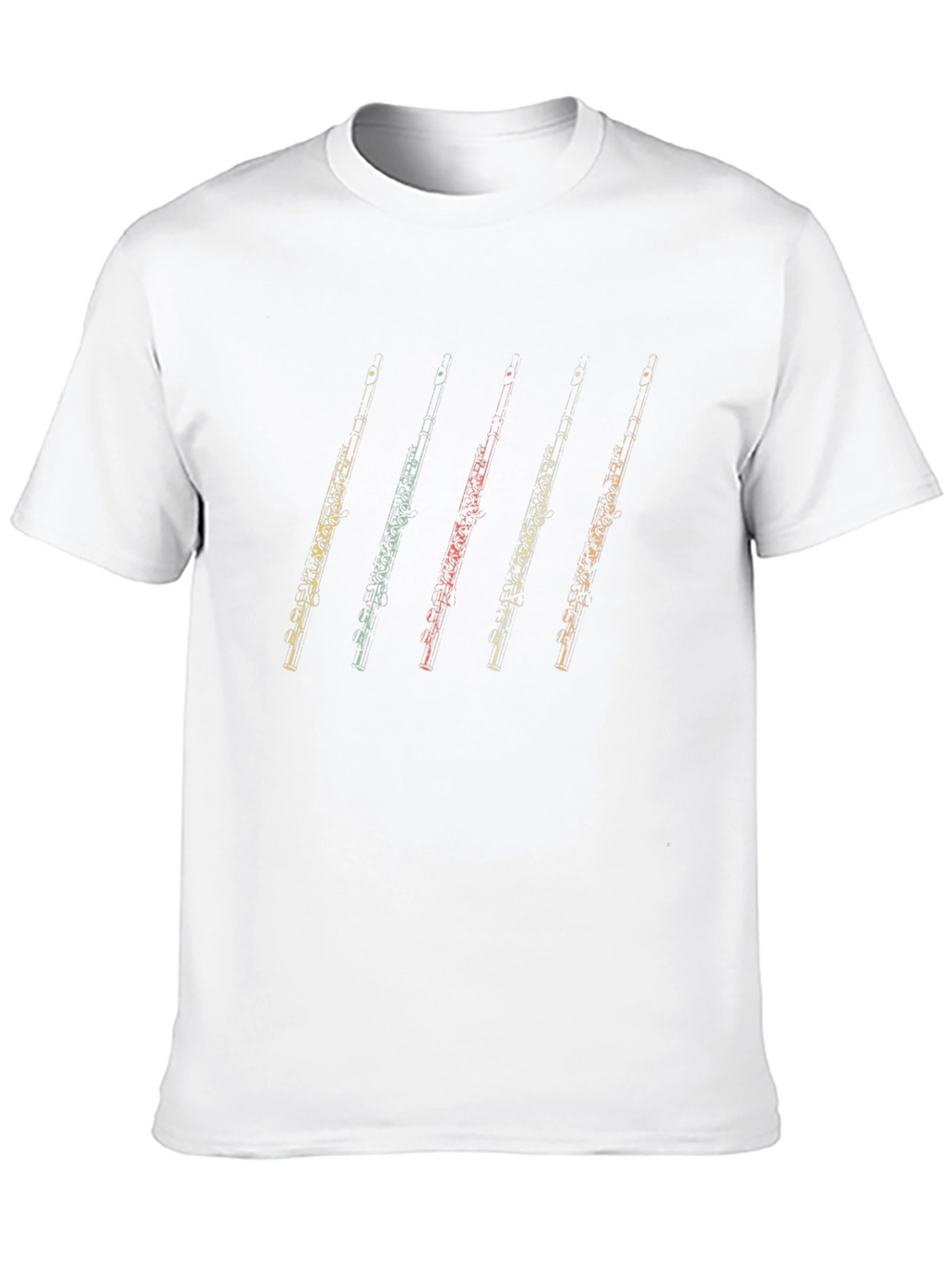 Oboe Retro Style Black T-Shirt